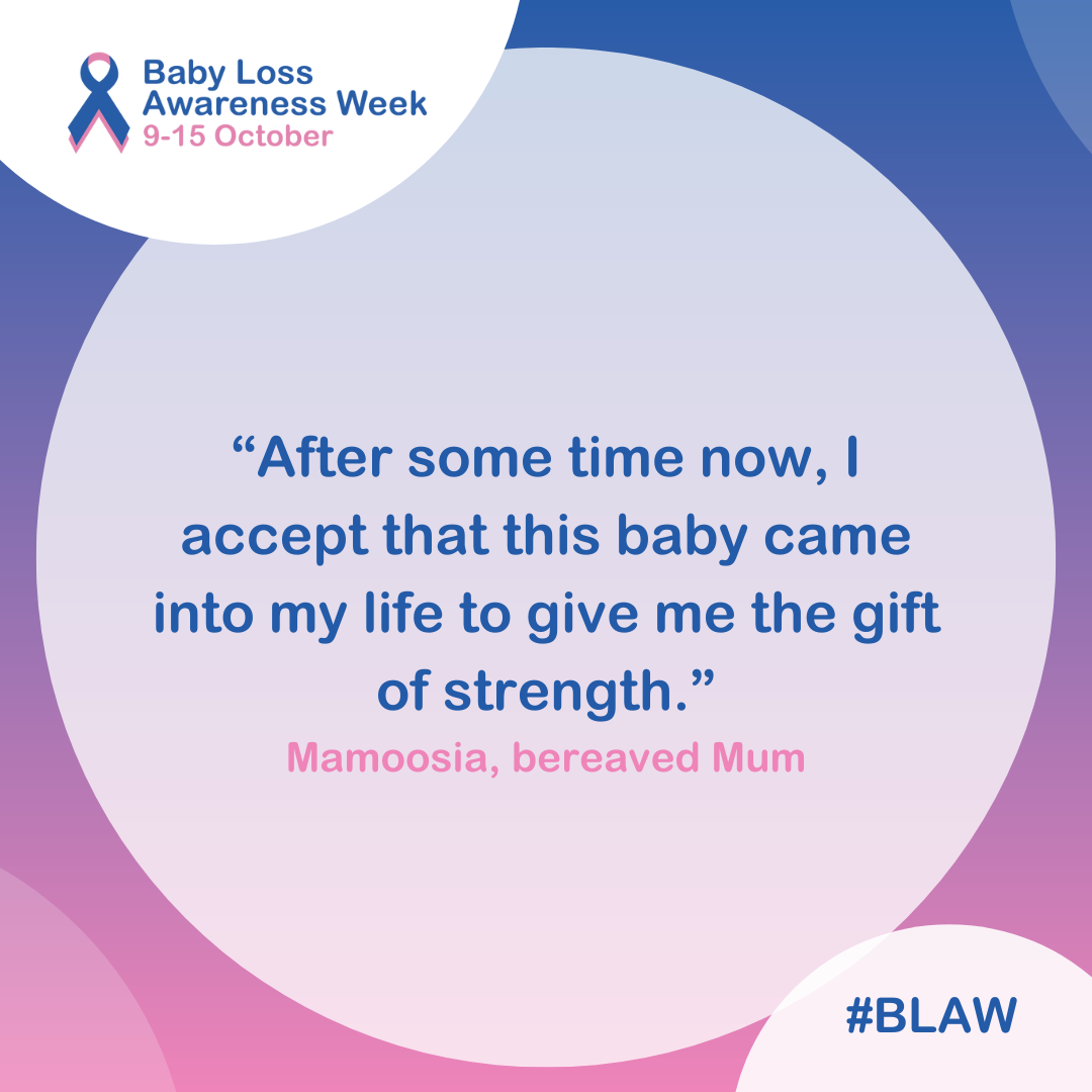 Mamoosia's quote “After some time now, I accept that this baby came into my life to give me the gift of strength.”